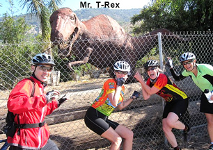 dinosaur loves bikers